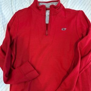 NWT Vineyard Vines Navy Whale Boys 1/4 Zip Sweater M 12-14